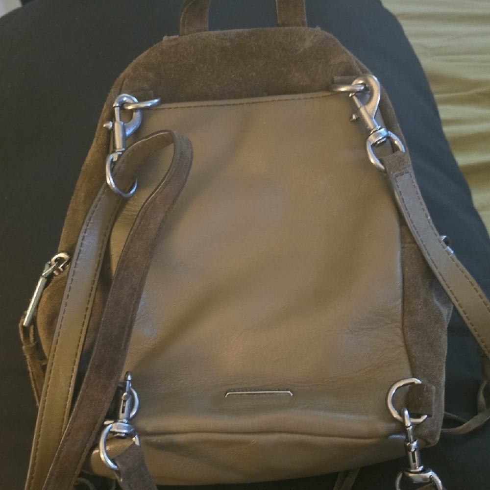 Rebecca Minkoff Mini Julian Fringe Suede Convertible Backpack - Picture 9 of 10